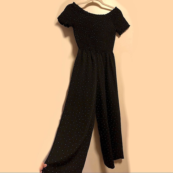 Xhilaration Pants - Polkadot wide leg playsuit